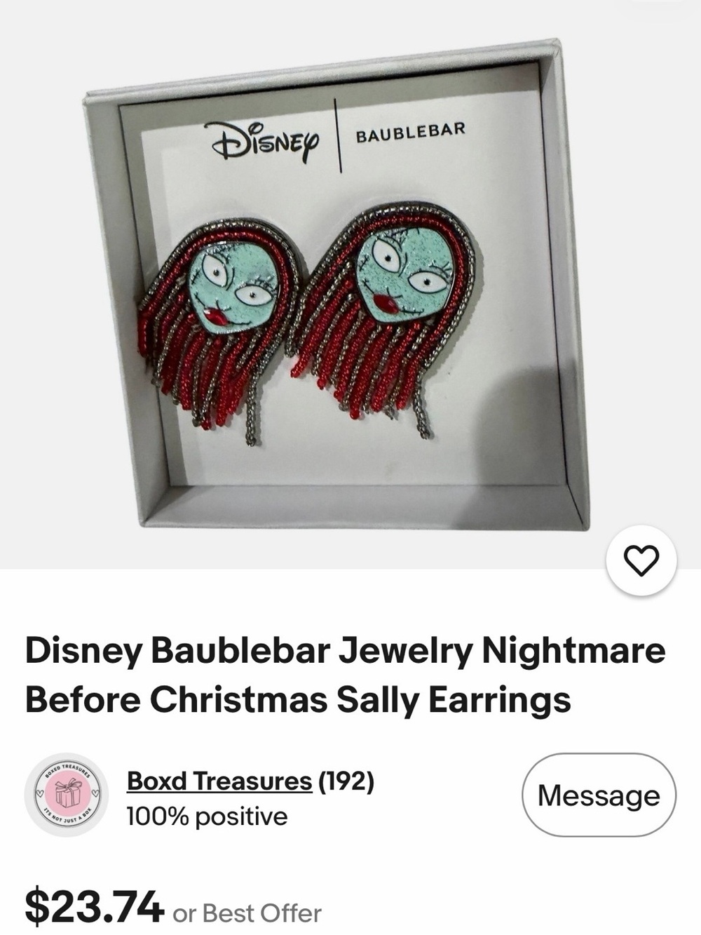 BaubleBar Sally Patch Earrings - Mint and Red